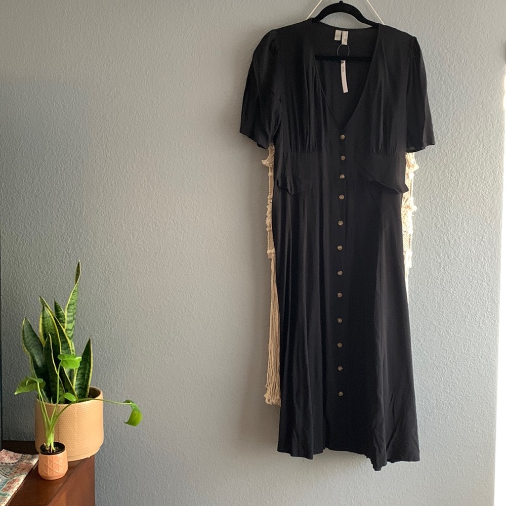 ASOS black long maxi dress